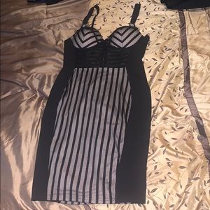 Black and Brown Dress